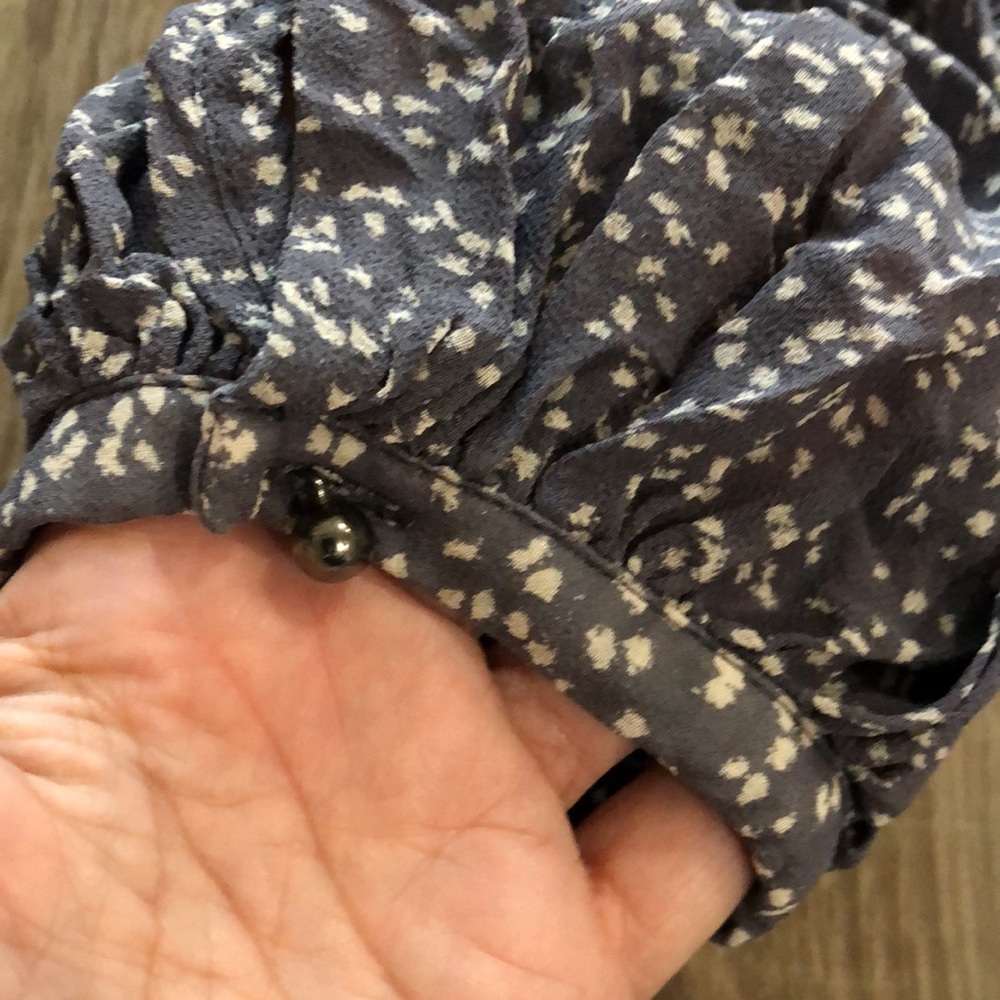 Like new! - CLUB MONACO Balloon Sleeve Floral Print Peasant  Mini Dress - Picture 5 of 6
